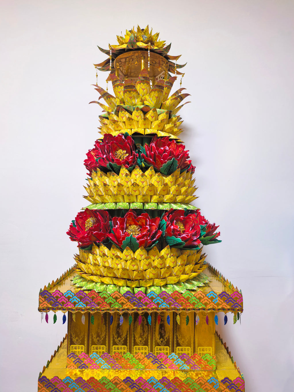 Lotus Ancestral Gold Blessing Tower莲花祖先金祈福花塔